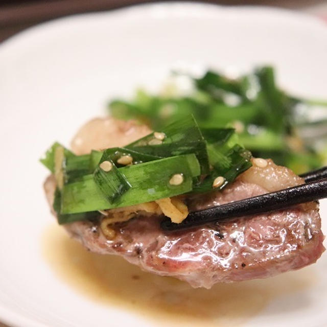 ★特性ニラ醤油で食べる焼き肉 ＆ 今日は測量の日