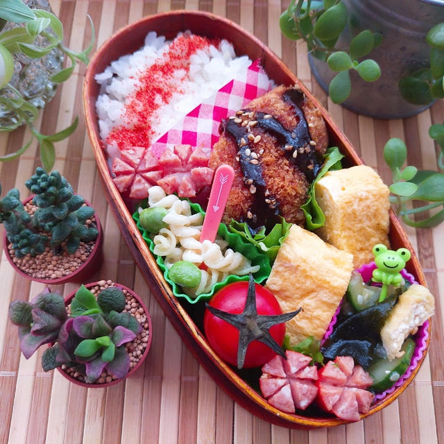 反省の色無し娘弁当...