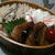 今日のお弁当　かじきとなすの鍋照りときのこの炊きこみご飯