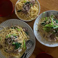 太らない小松菜と豚肉のパスタ