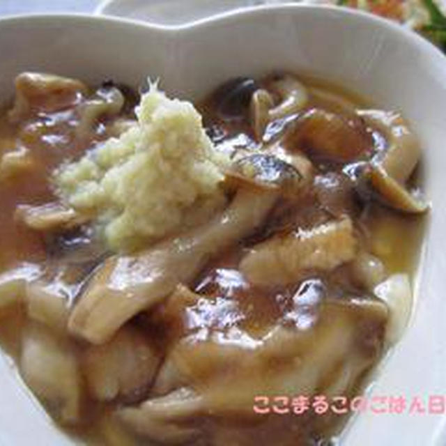 しめじのあんかけ茶碗蒸し
