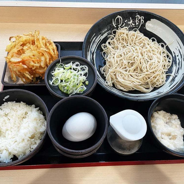 月見芋ミニ丼セットとかき揚げを食べる（番外編）〜ゆで太郎〜