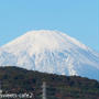 今日の富士山と白いメレンゲ菓子