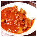 ラム肉のトマトシチューライス