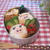 豚さんおにぎり弁当とチキンナゲット風