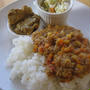 豆と豚挽き肉のドライカレー