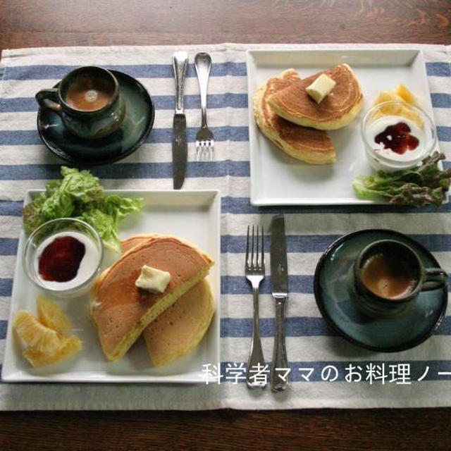 ふんわりパンケーキでモーニング☆