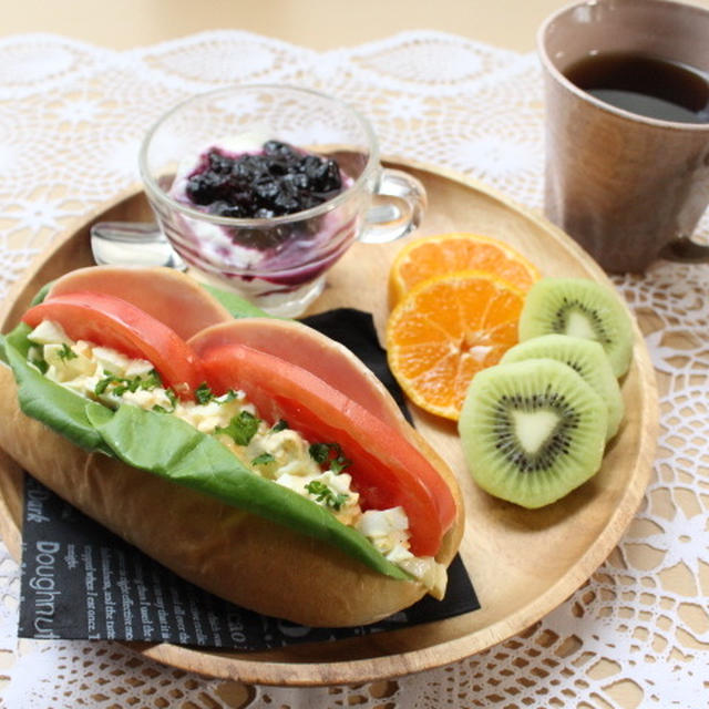 コッペパン焼いてサンド♪