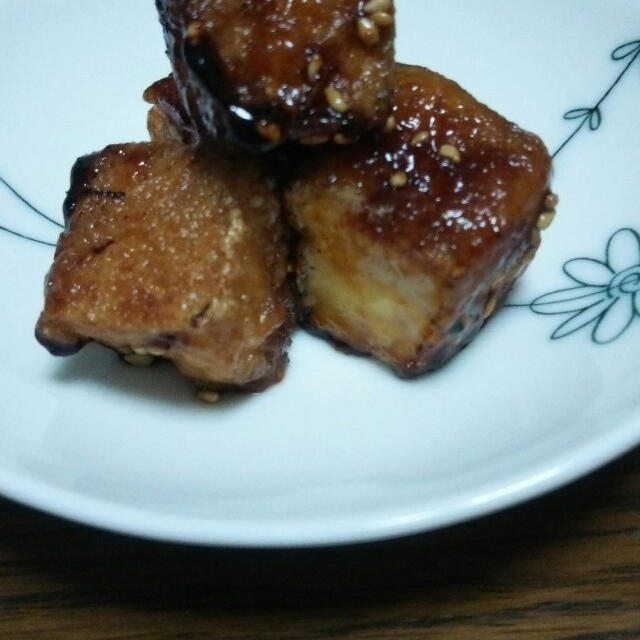 厚揚げの甘辛炒め