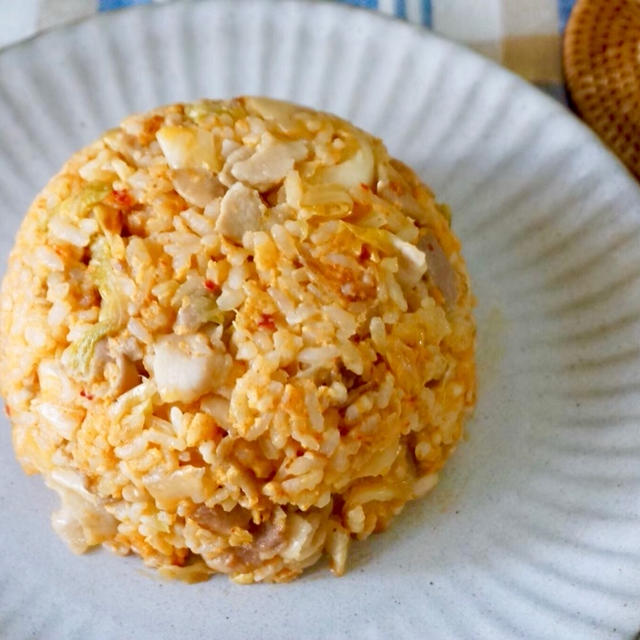 お家にある材料でコク旨！絶品キムチチャーハン-簡単✻時短✻節約