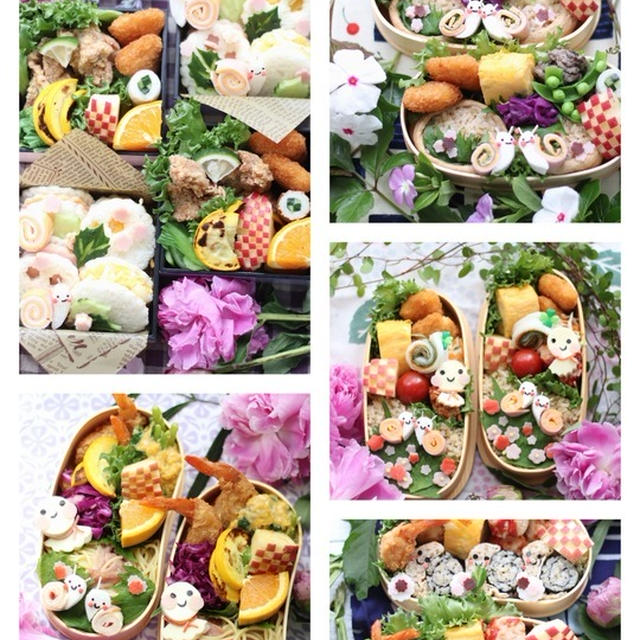 【お弁当】てるてる坊主とかたつむりのお弁当1週間。　と　虹！！！