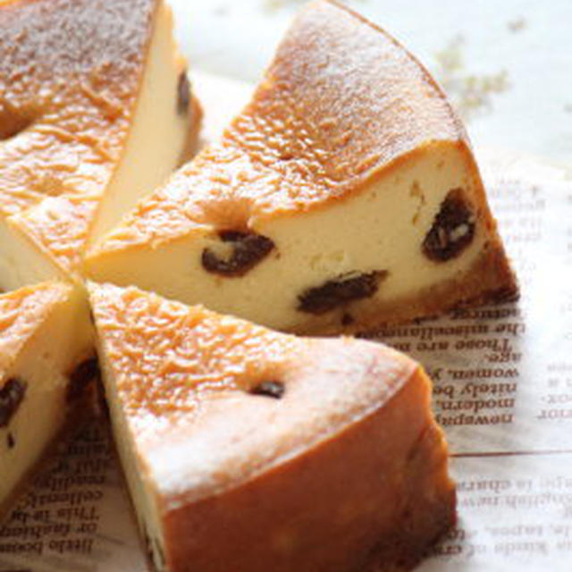 ラムレーズンのベイクドチーズケーキ By Honeybee さん レシピブログ 料理ブログのレシピ満載