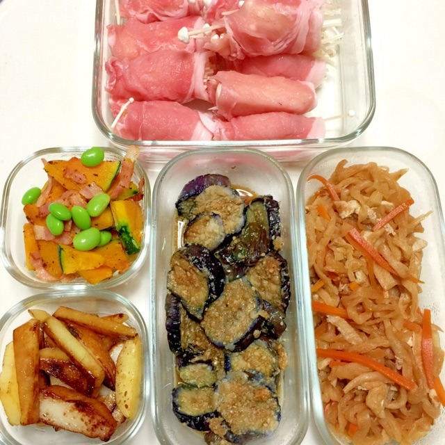 iwakiで常備菜♪ 豚肉のえのきと新タマ巻