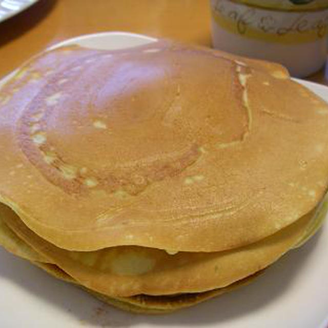 ココナッツクリームでしっとりホットケーキ