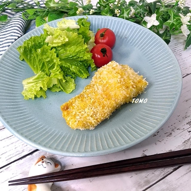 バレンタインにも♪剥きタラのマヨカレーパン粉焼き