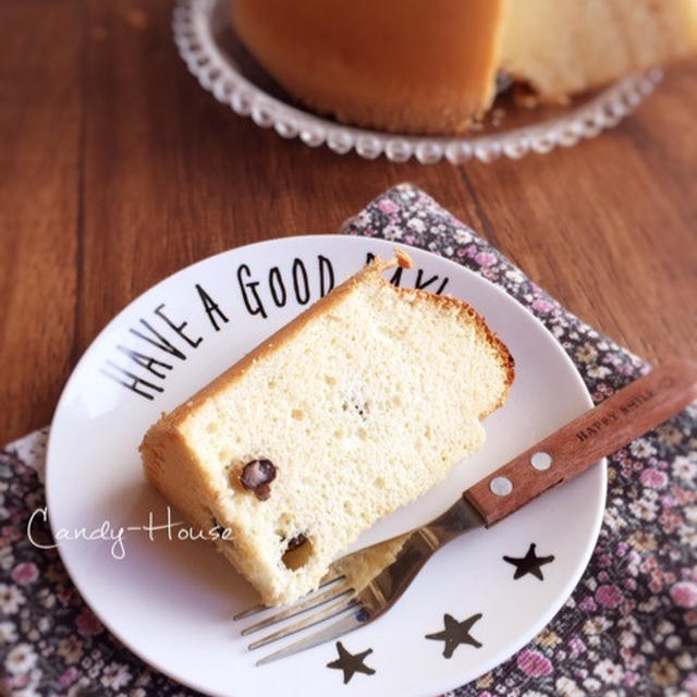 黒豆ときな粉のシフォンケーキ
