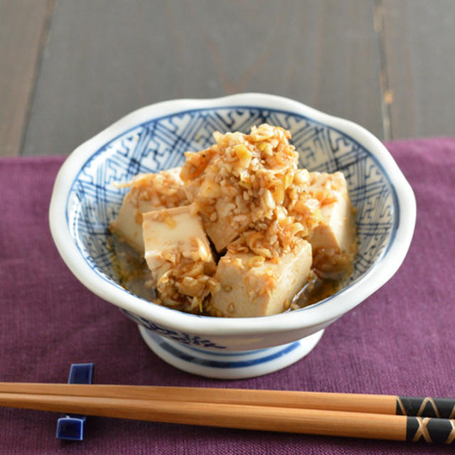 麻辣漬け豆腐。【作り置き・おつまみ・ごはんのお供】