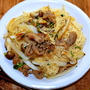 簡単豚肉生姜焼きで作る「素麺炒め」＆LAWSONおにぎり屋 極 かにめし