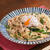 エノキでかさ増し、鶏むね肉と温玉の焼きラーメン