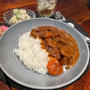 ウォーキングとカレーのお夕飯