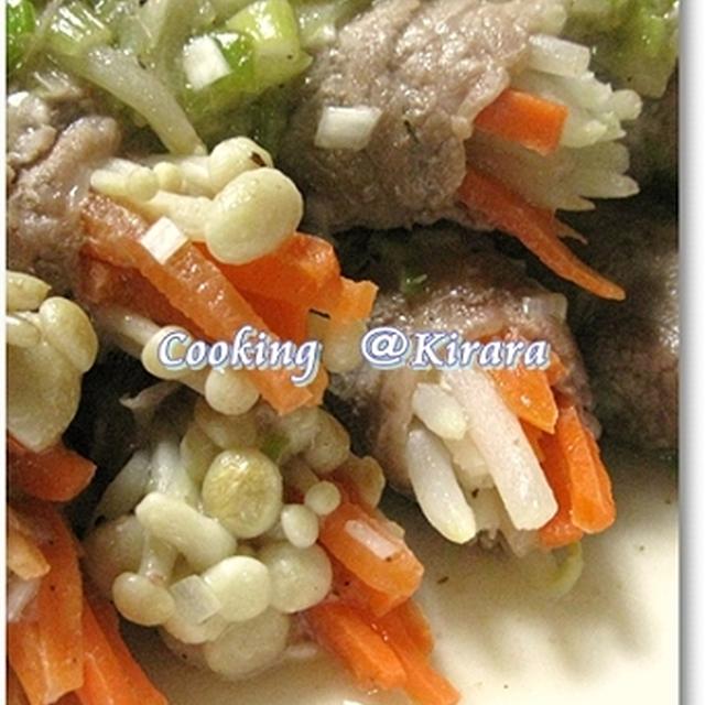 ◆3.21　ネギ塩胡椒レモンの肉巻き♪　今日の色々