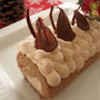 チョコロールケーキ（クリスマス風）