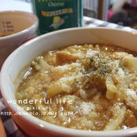 ルクエ de とろりんチーズの 和風カレー雑炊
