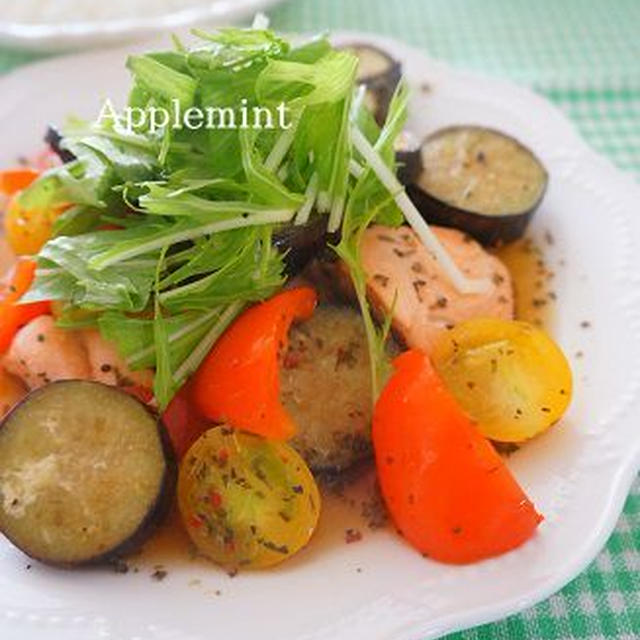 【モニター】秋鮭と夏野菜のイタリアンソテーマリネ