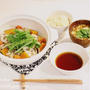 <もち麦ごはん>はじめました♡と定食屋さん風 豚と野菜の蒸し鍋♡