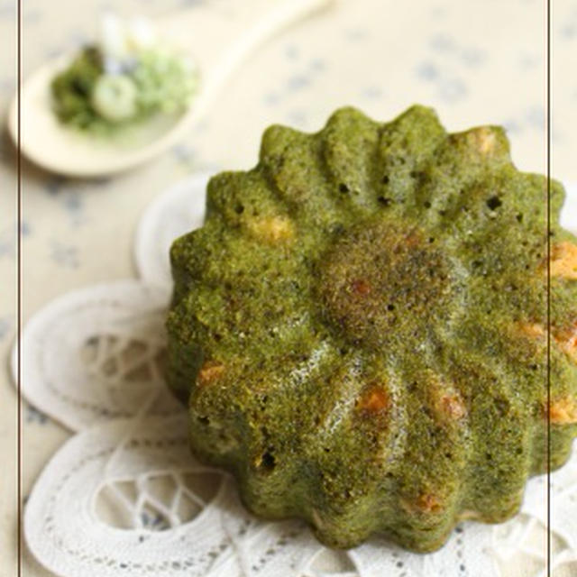 抹茶とホワイトチョコのケーキ＊