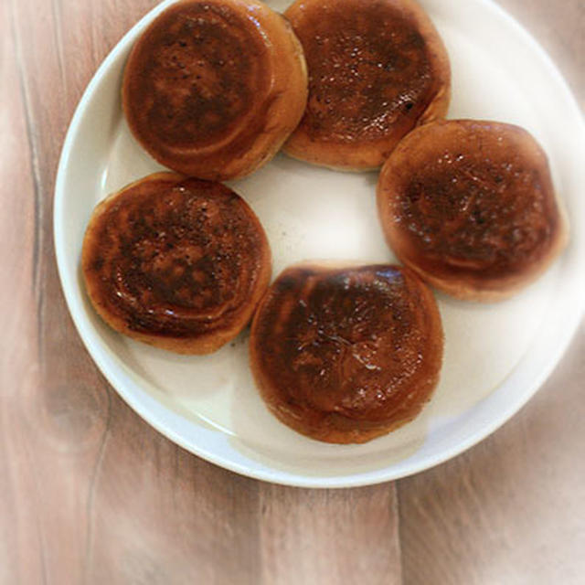 カリカリバター焼きあんぱんと夕ご飯