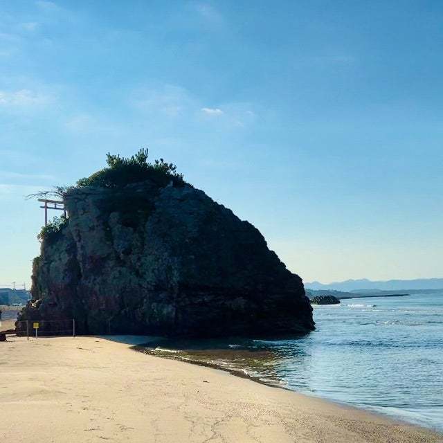 稲佐の浜。 と 神々の会議場。