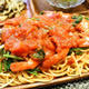 [バリラ　ポモドーロ]　海老とほうれん草のトマトパスタ　レシピ