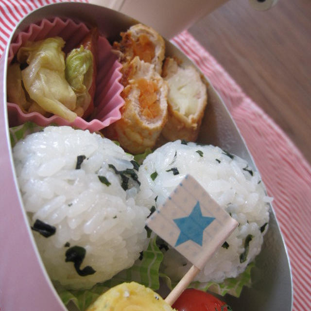 子供も好きな味付けで♪野菜の肉巻弁当