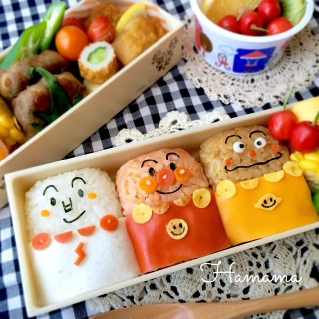 アンパンマントリオのお弁当♡