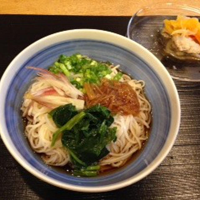 お素麺と南蛮漬け