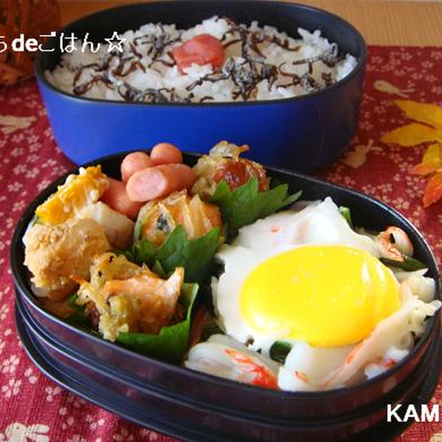 楽弁日記♪サーモンのポテト包みがお弁当にぴったり＾＾