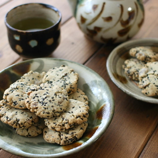 栗と黒胡麻のクッキー