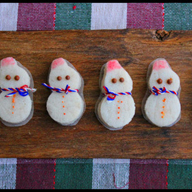 簡単 雪だるまのクリスマスおやつ と手みやげラッピング By 山本リコピンさん レシピブログ 料理ブログのレシピ満載