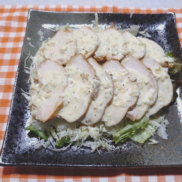 【晩御飯のご提案】”流行りの 【鶏チャーシュー】(๑^ ^๑)/ 《辛子タルタルソース添え》”