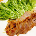 塩麹漬け豚肉の蒸し焼き