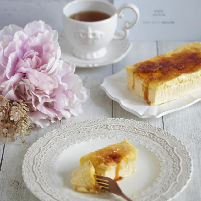 * 生ブリュレバスクチーズケーキ♪