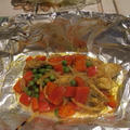 カレー味のチキンとパプリカのホイル焼き　　3・10・2012