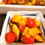 ■訂正有りm(__)m　簡単！！菜園料理【おつまみに　菜園採りツル首南瓜とミニトマトの焼き浸し♪】