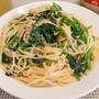 明太子とほうれん草のパスタ