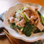 簡単美味しい♪豚肉と小松菜のダシ炒め