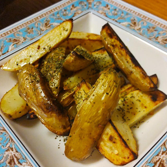 フライドポテト風焼きじゃが 魚焼きグリルで焼きました