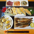栗ご飯と北海道物産展なご飯