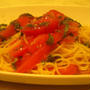 トマトたっぷりパスタ！！