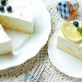北海道チーズ蒸しケーキで作ったー！簡単レアチーズケーキ